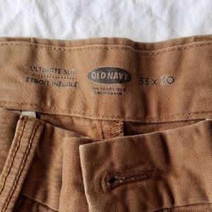 Old Navy Men's Brown Ultimate Slim Chinos
